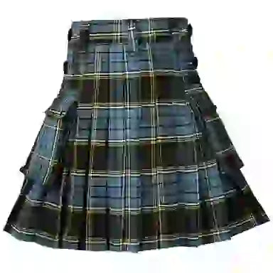 Anderson Tartan  Kilt Scottish Men Utility Modern 2 side Cargo Pockets Length 24